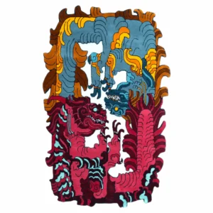 Luxury Hand-Tufted Dragon Rug – Wool & Silk Rugs