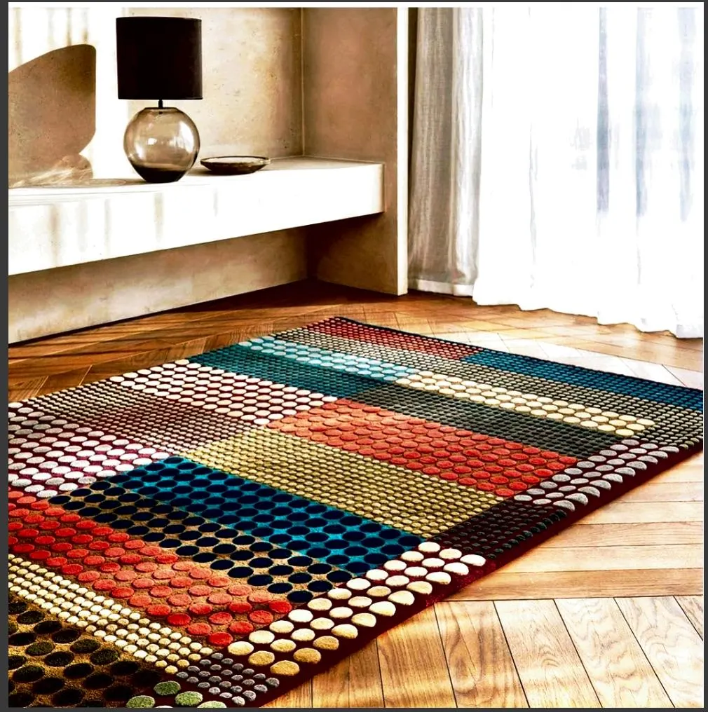 Colorful Botanical Area Rug – Hand-Tufted Wool Craftsmanship - Image 5