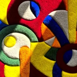 Hand-Tufted Wool Rug – Vibrant Floral & Botanical Motifs for Contemporary Spaces