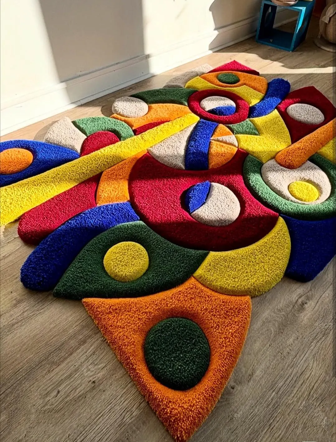Hand-Tufted Wool Rug – Vibrant Floral & Botanical Motifs for Contemporary Spaces - Image 4