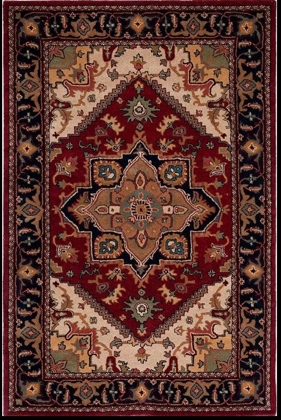 Hand-Tufted Persian Rug-New Zeeland Wool & Silk Rug-Luxury Carpet - Image 2