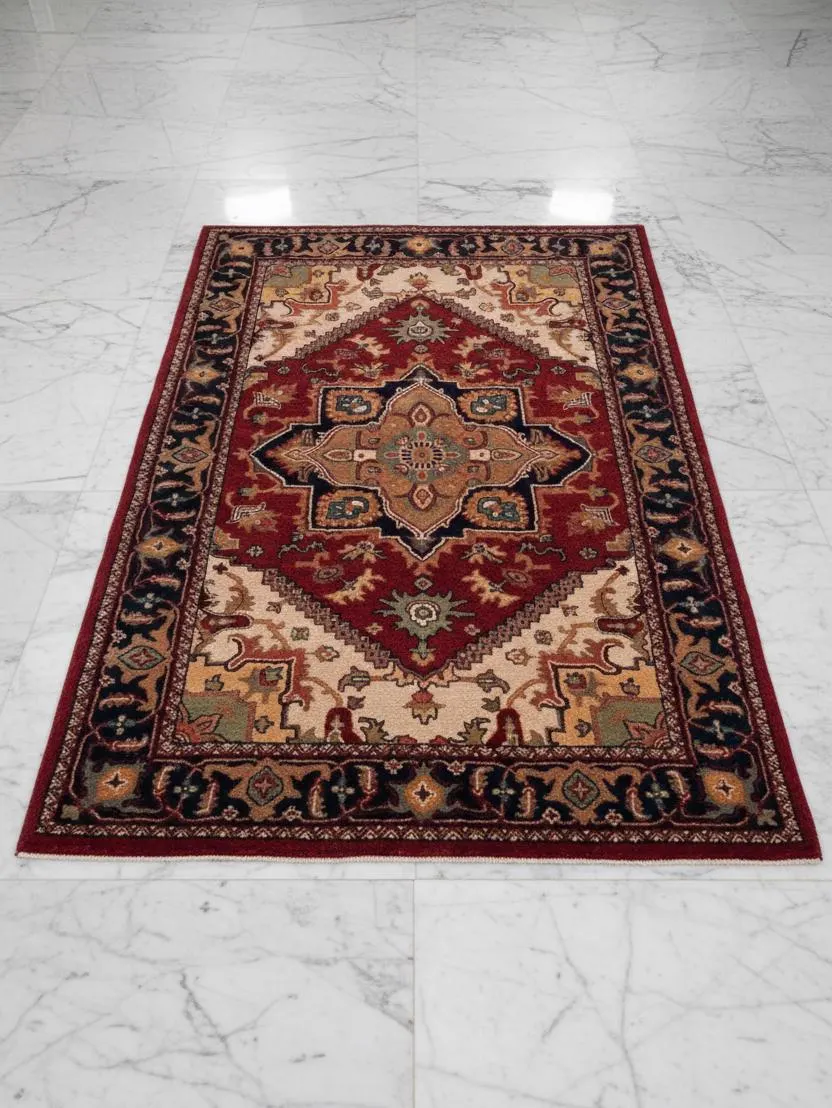 Hand-Tufted Persian Rug-New Zeeland Wool & Silk Rug-Luxury Carpet